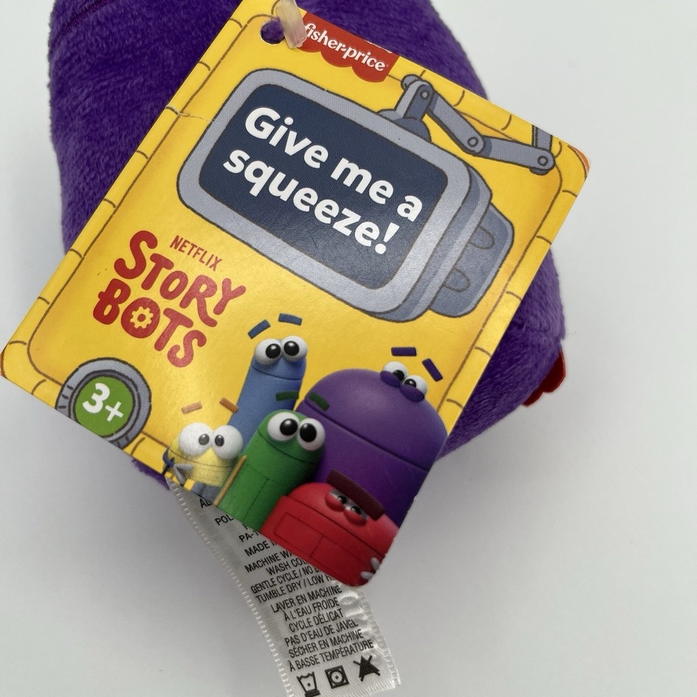 2020 Fisher Price Netflix Story Bots 5" Plush Shapes With Bo Purple - Picture 12 of 14